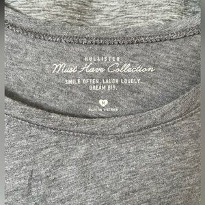 Hollister “Must Have Collection” gray long sleeve